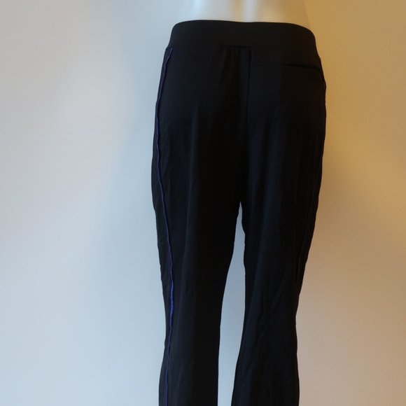 SPAY BY CHICO'S BLACK PINSTRIPE PANT 1 US-M/8 * - Picture 7 of 10